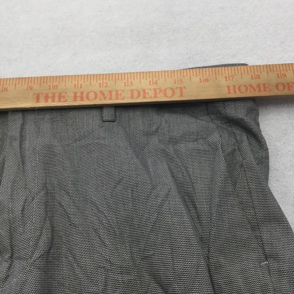 Banana Republic Pants Mens 35x32 Gray Check Non Iron Slim Straight Leg Dress